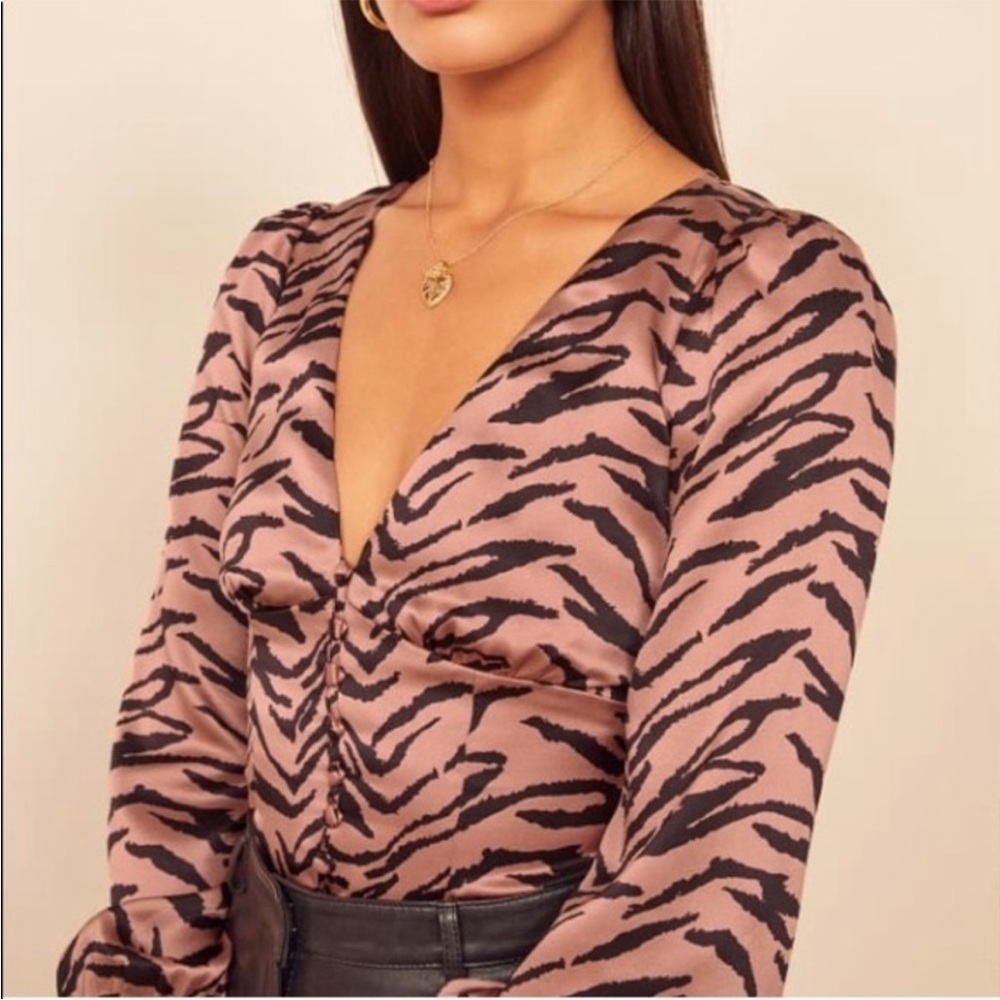 Reformation Cadence Tigerlily Top
